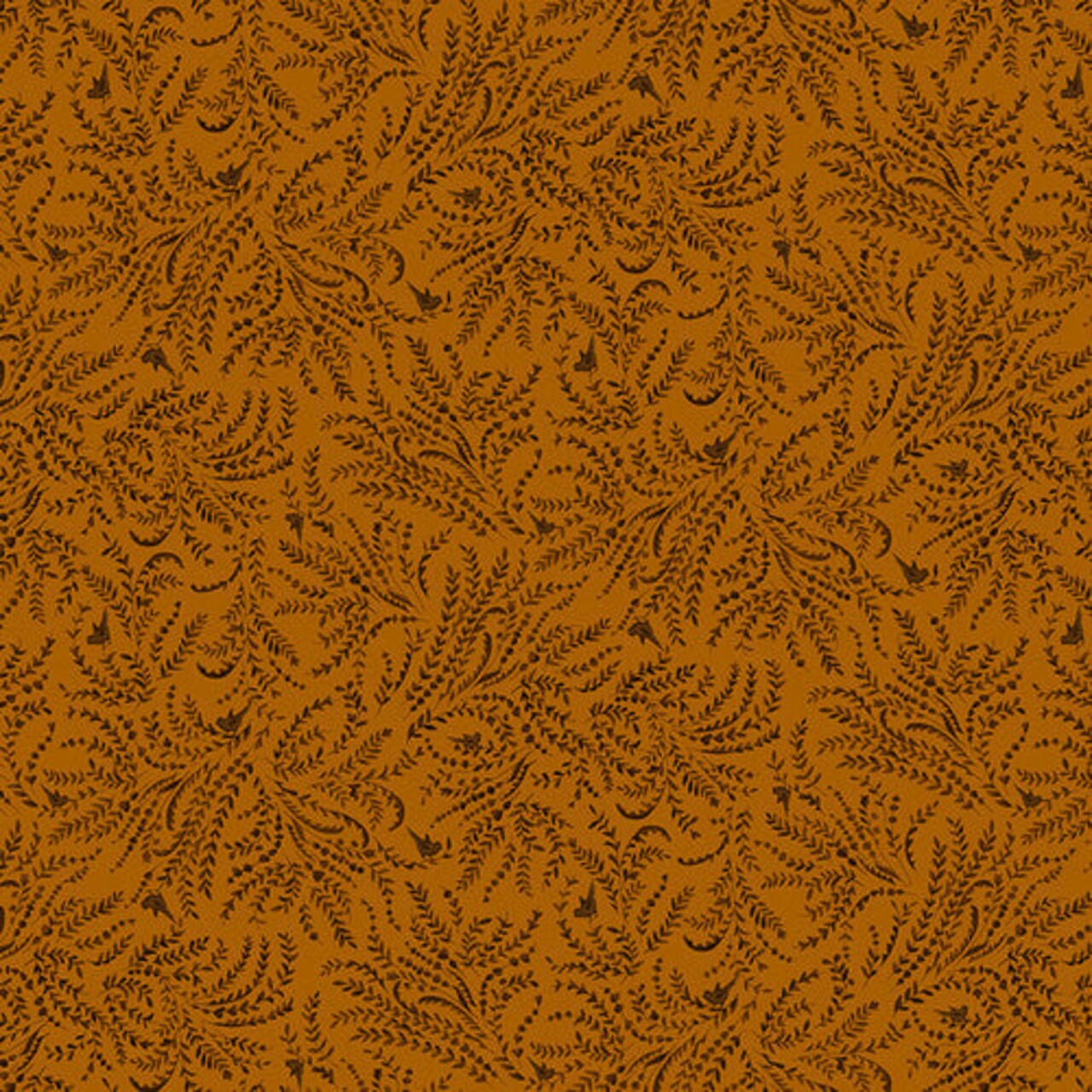 Fabric Henry Glass Orange Birds and Toile Scrap Basket Favorites by the Quarter Yard 1524-30